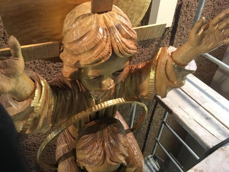 czyszczenie figur Świętej Rodziny