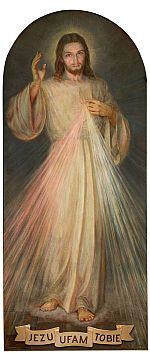 Łaskami słynący obraz Jezusa Miłosiernego z Sanktuarium w Krakowie-Łagiewnikach Foto: Piotr Tumidajski